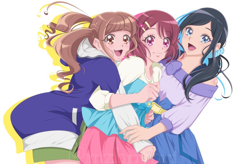 hanadera nodoka, hiramitsu hinata, and sawaizumi chiyu (precure and 1 more) drawn by mmasaki