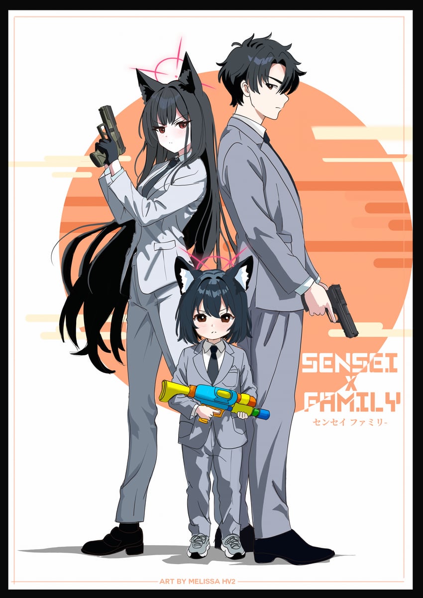 sensei and yukino (blue archive and 1 more) drawn by melissa_v2