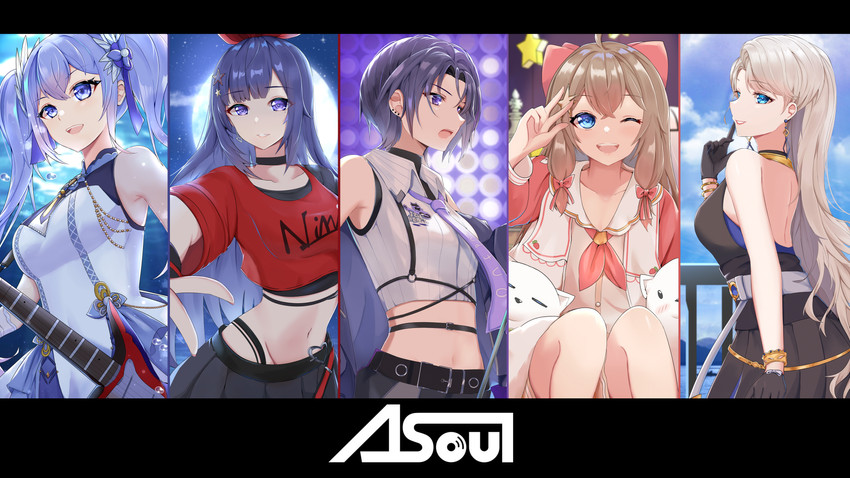 bella, diana, eileen, ava, and carol (a-soul) drawn by theos