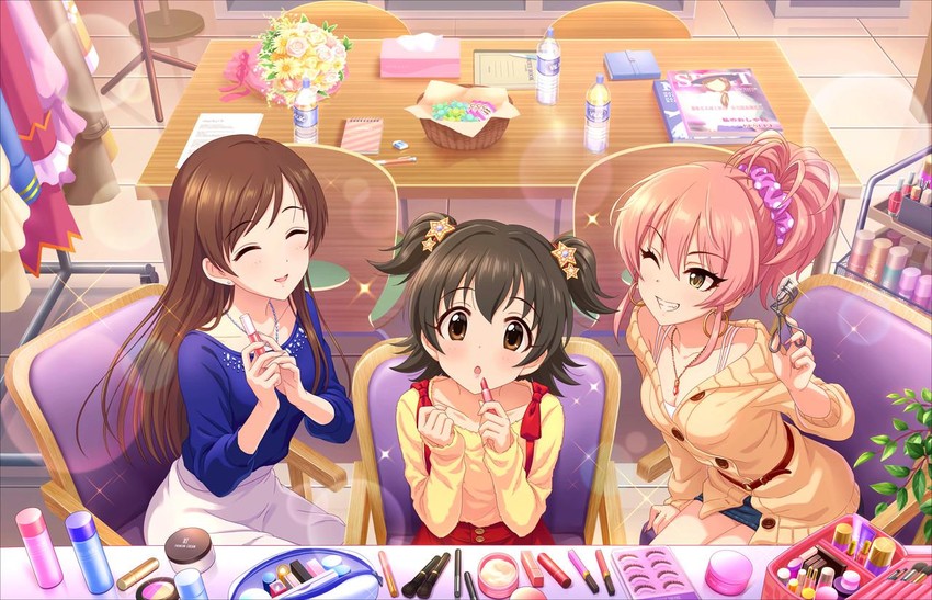 jougasaki mika, nitta minami, and akagi miria (idolmaster and 2 more)