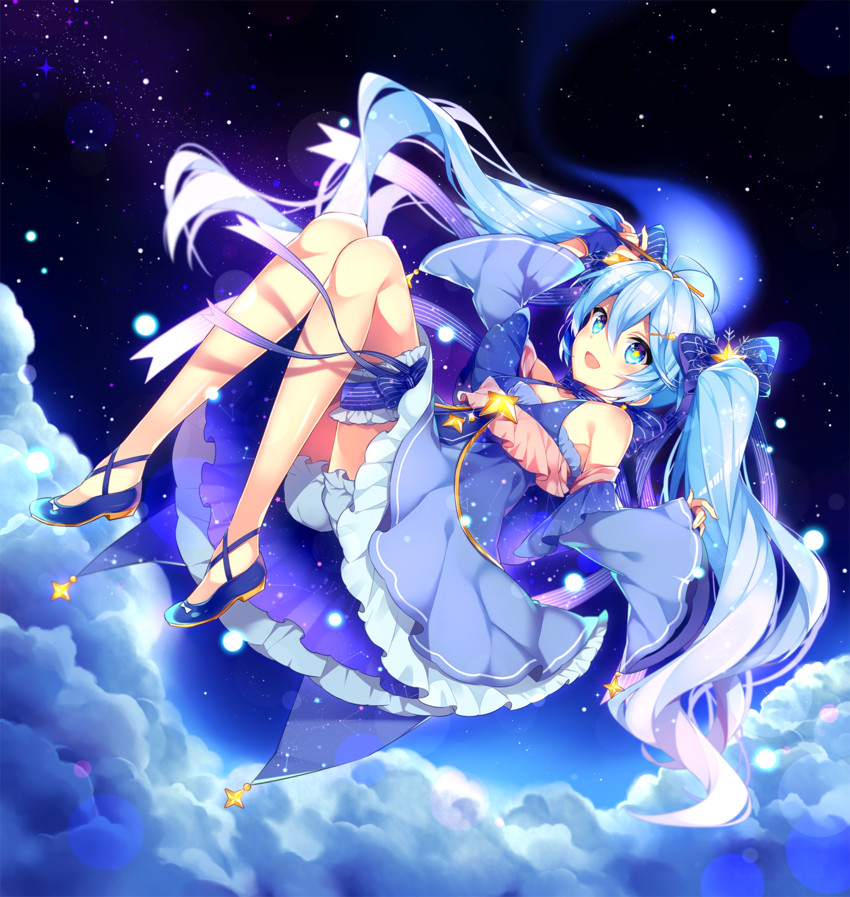 hatsune miku and yuki miku (vocaloid) drawn by kurisu_toshi
