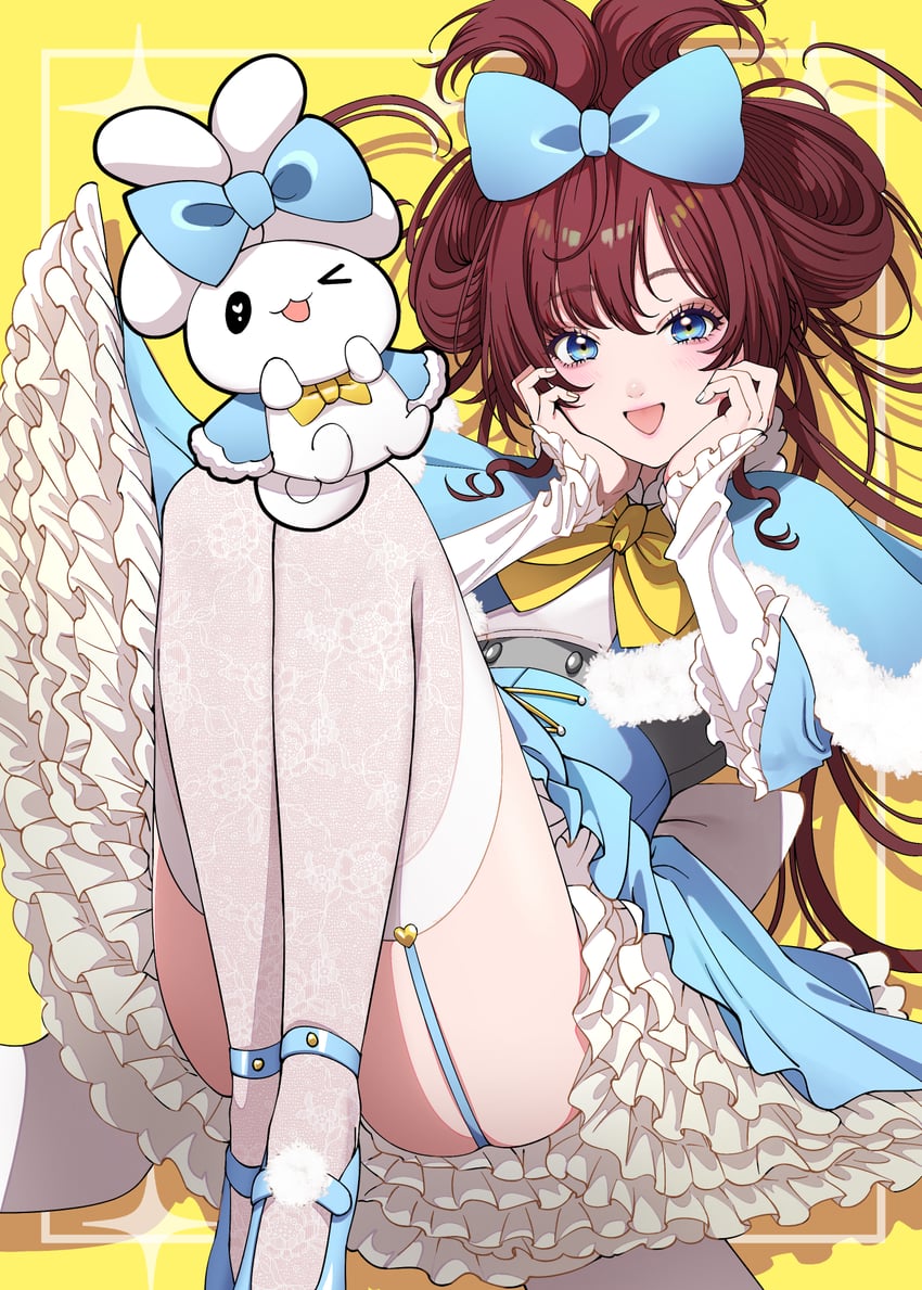 ichinose shiki and cinnamoroll (idolmaster and 3 more) drawn by maou_(demonlord)