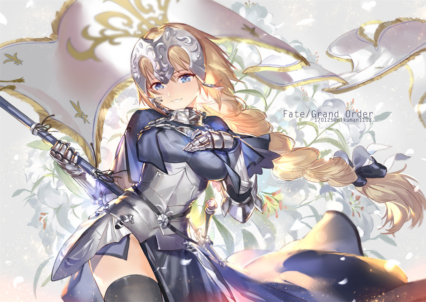 jeanne d'arc (fate and 2 more) drawn by emmmerald