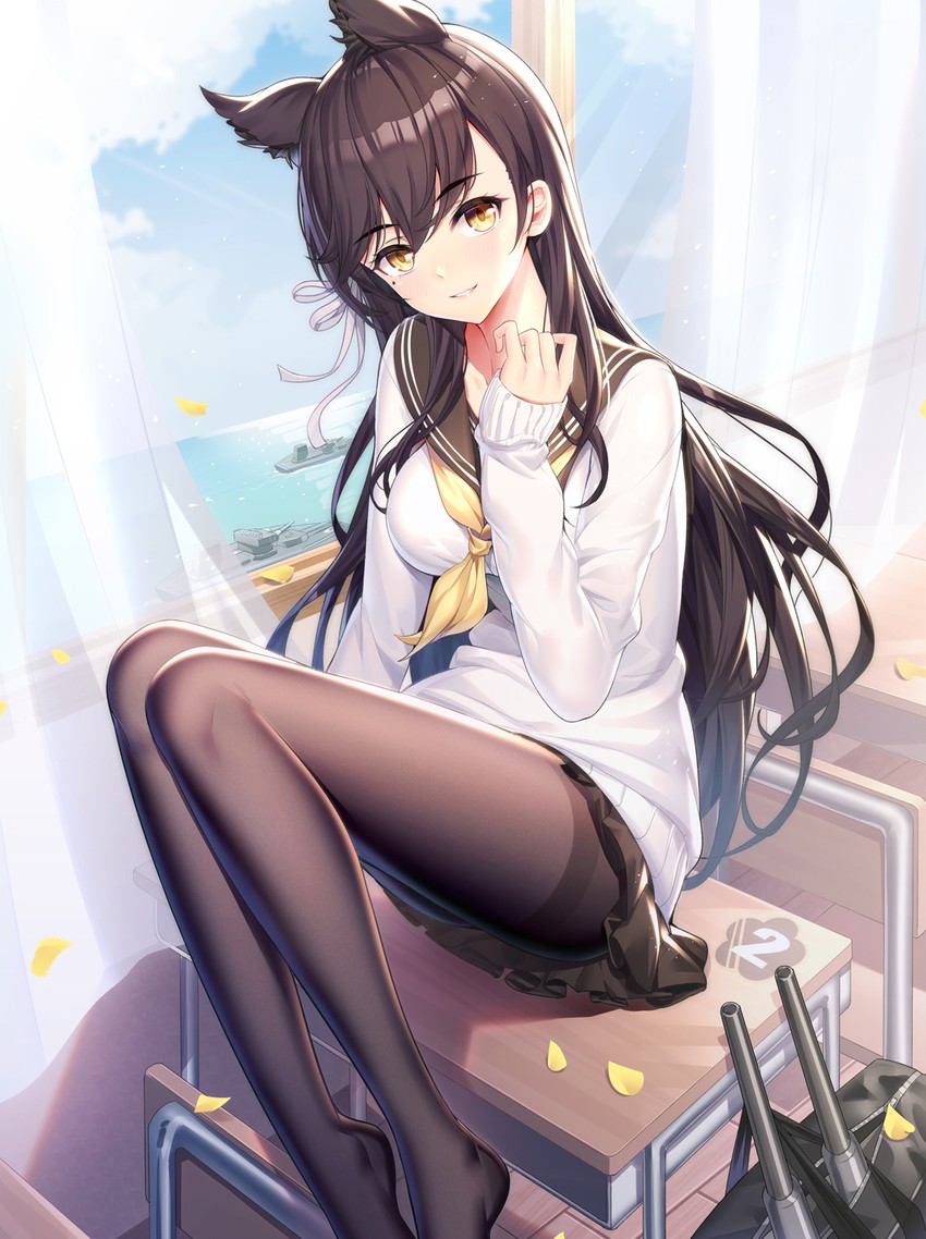 atago (azur lane) drawn by ririko_(zhuoyandesailaer)