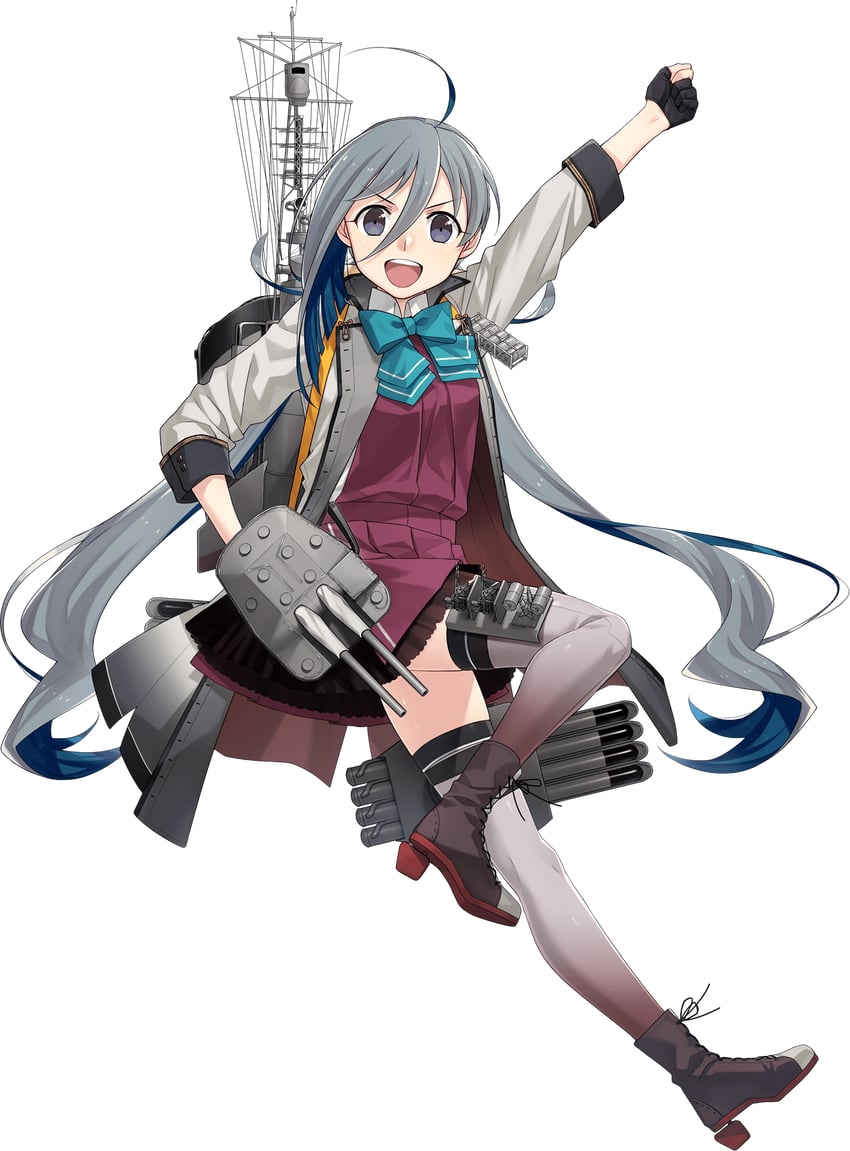 kiyoshimo and kiyoshimo kai ni (kantai collection) drawn by fujikawa