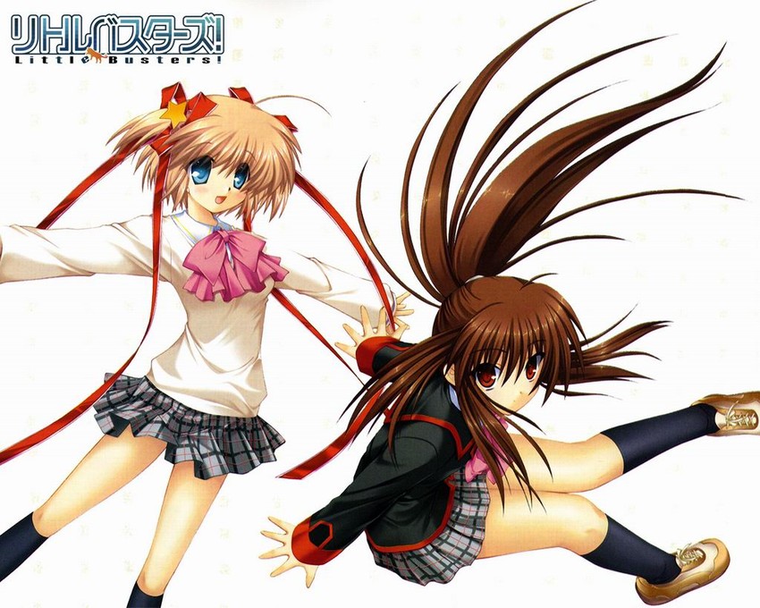 natsume rin and kamikita komari (little busters!) drawn by hinoue_itaru and na-ga