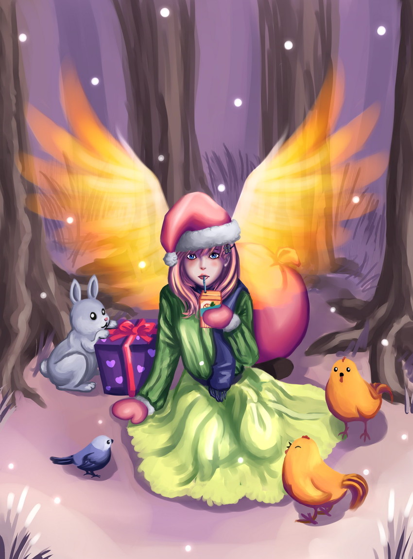 fluttershy (my little pony and 1 more) drawn by ninjaham
