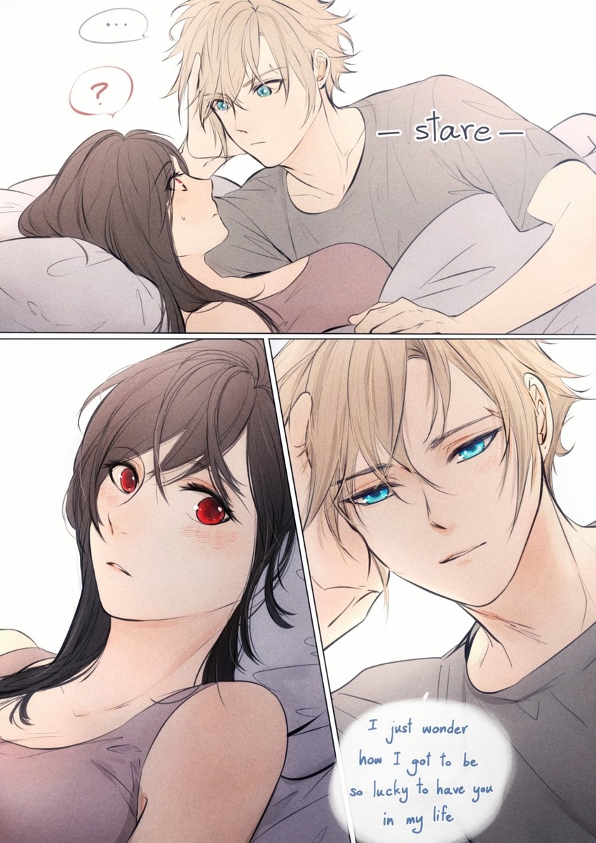 tifa lockhart and cloud strife (final fantasy and 1 more) drawn by maiii_(smaii_i)