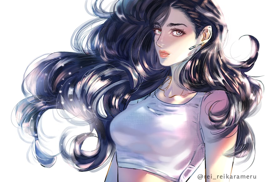 tifa lockhart (final fantasy and 1 more) drawn by karameruderei