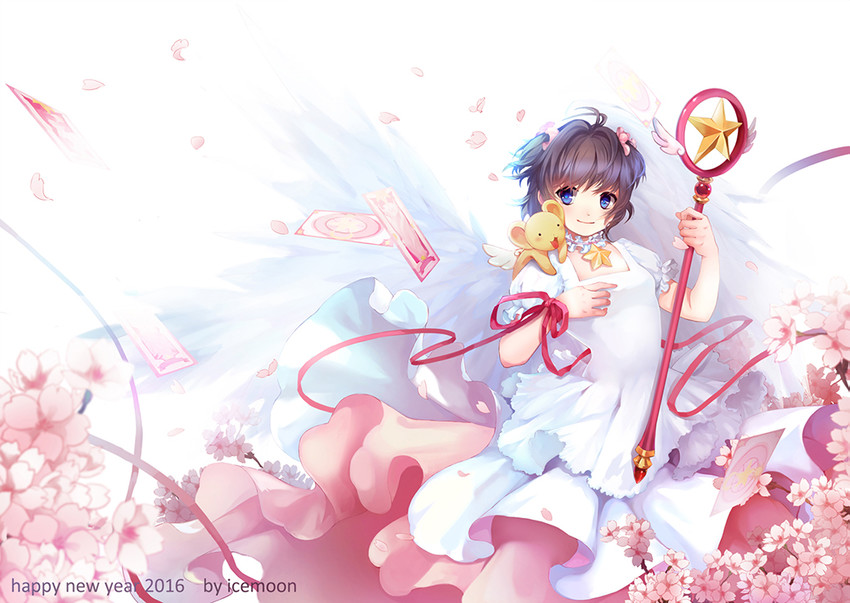 kinomoto sakura and kero (cardcaptor sakura) drawn by icemoon0123