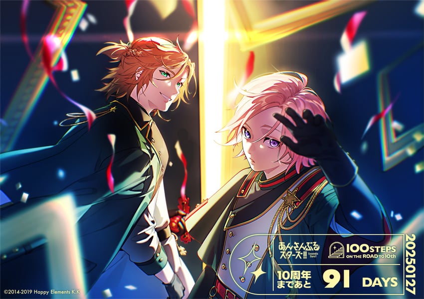 oukawa kohaku and mikejima madara (ensemble stars!) drawn by fumiko_(throughx2)