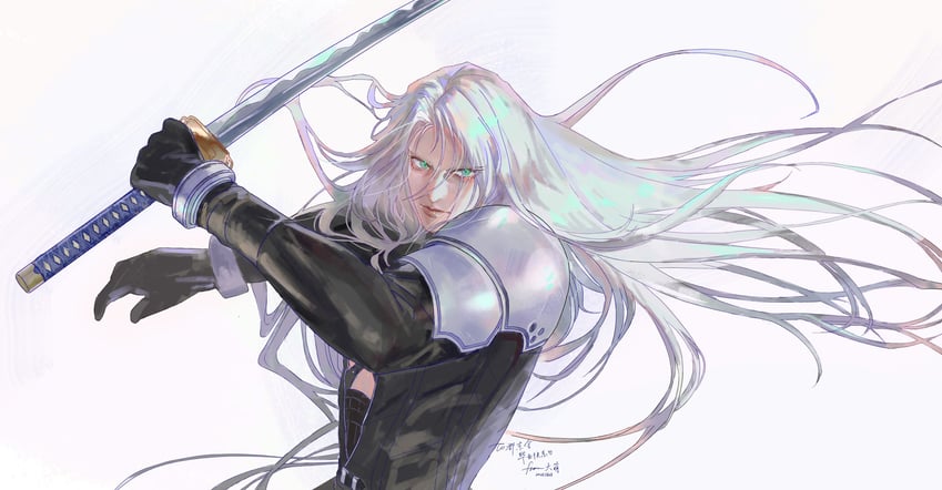 sephiroth (final fantasy and 2 more) drawn by c1111h
