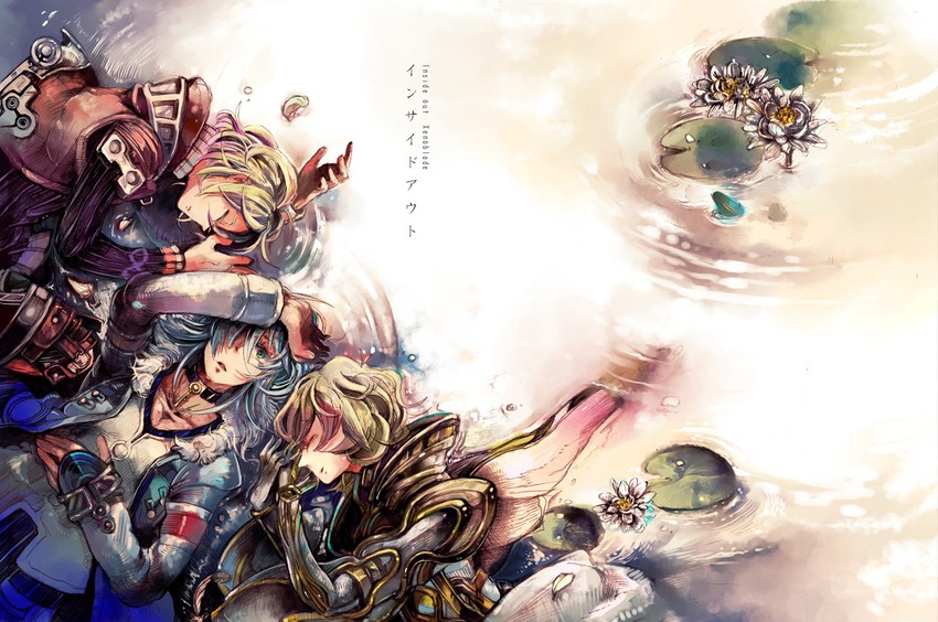 shulk, alvis, and zanza (xenoblade chronicles and 1 more) drawn by mebu