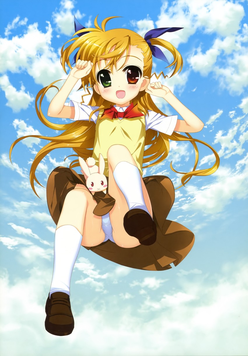 vivio and sacred heart (lyrical nanoha and 1 more) drawn by fujima_takuya