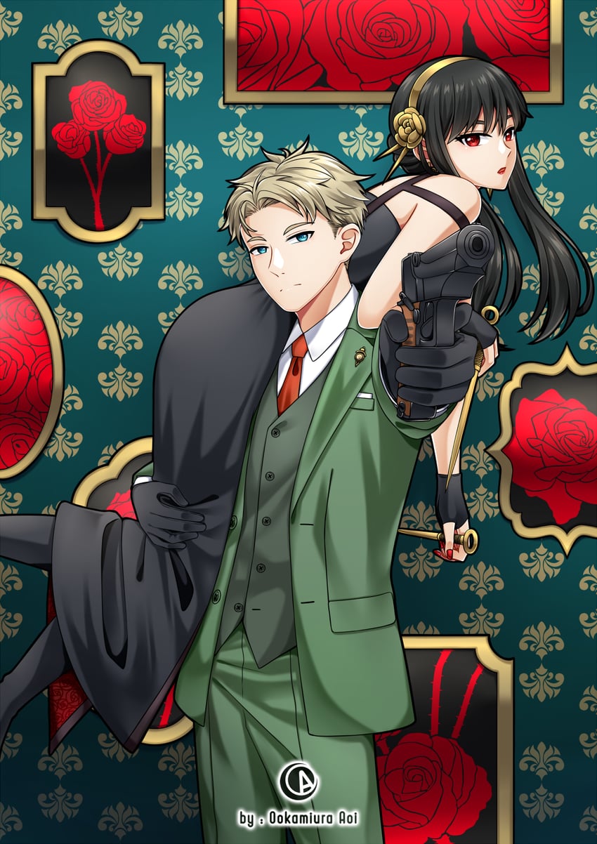 yor briar and twilight (spy x family) drawn by ookamiura_aoi