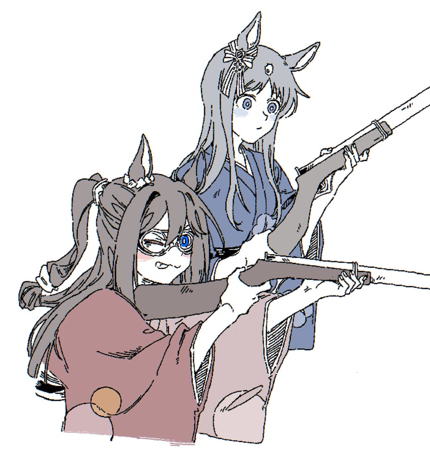 grass wonder and el condor pasa (umamusume) drawn by oo_sungnim