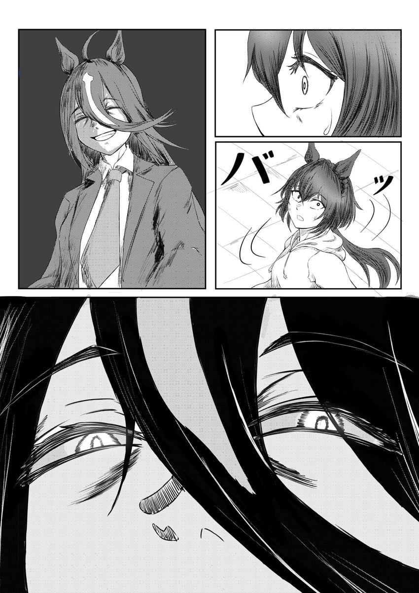 kin'iro ryotei and sunday silence (original and 1 more) drawn by banzaibanzaibanzai