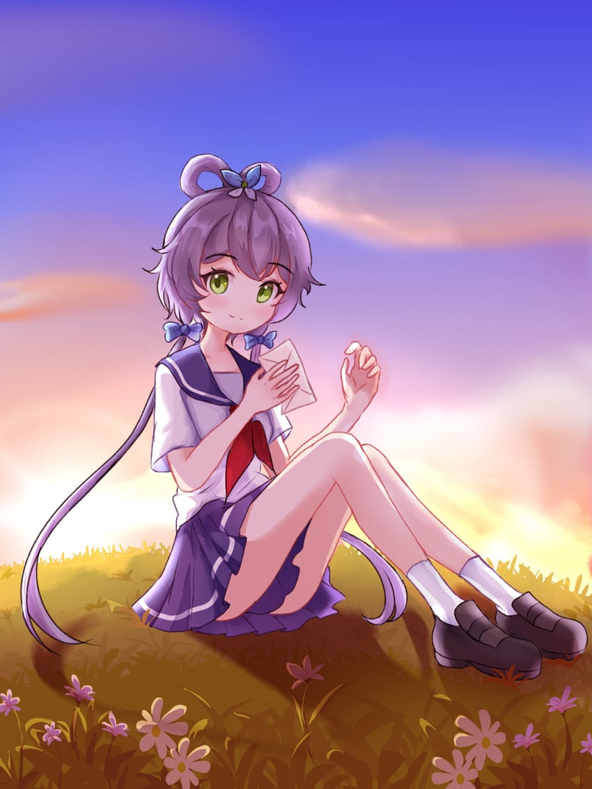 luo tianyi (vocaloid and 1 more) drawn by pointzhu