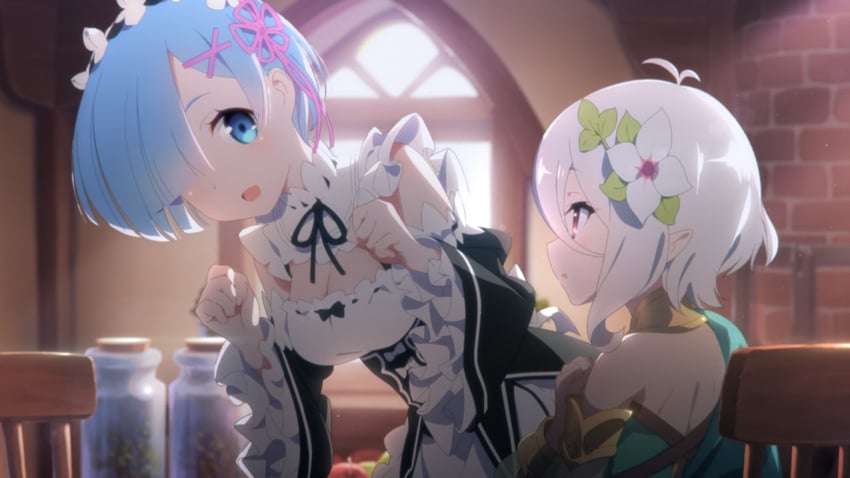 rem and kokkoro (princess connect! and 1 more)