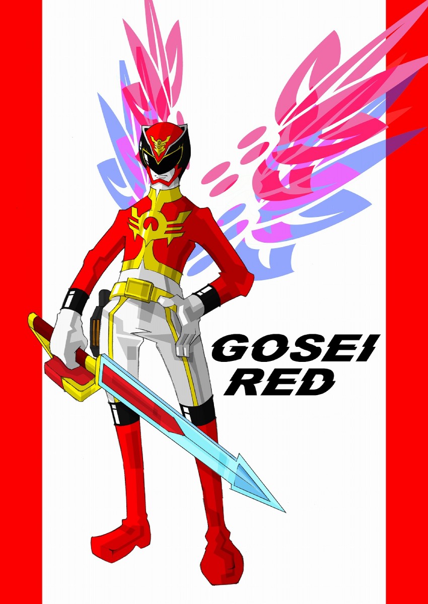 gosei red (super sentai and 1 more) drawn by marimo_jun