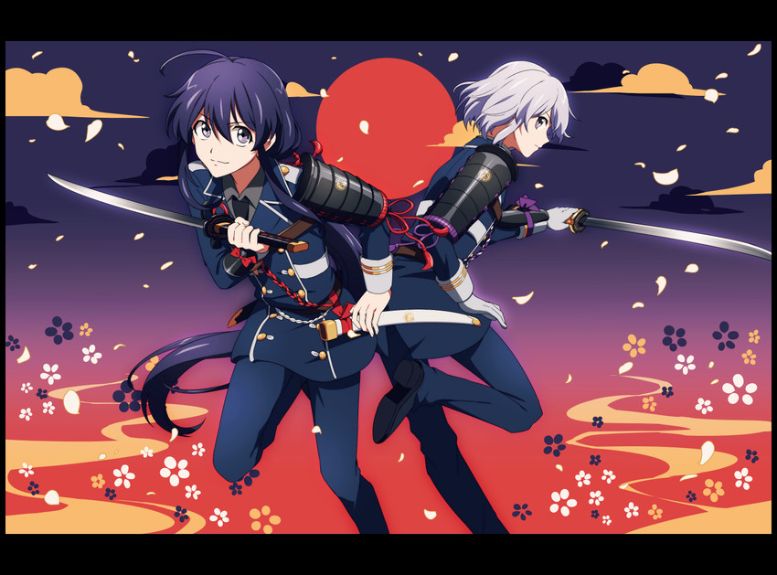 namazuo toushirou and honebami toushirou (touken ranbu) drawn by matsuki_(mikipingpong)