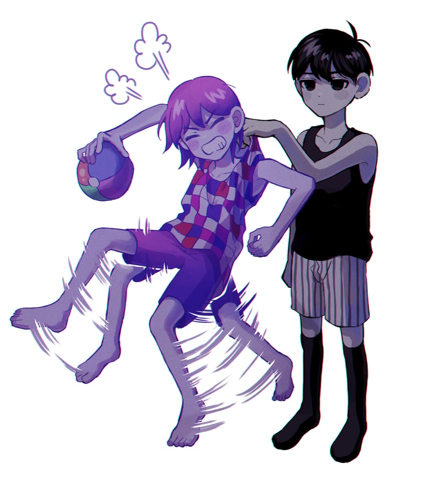 omori and kel (omori) drawn by k_toast