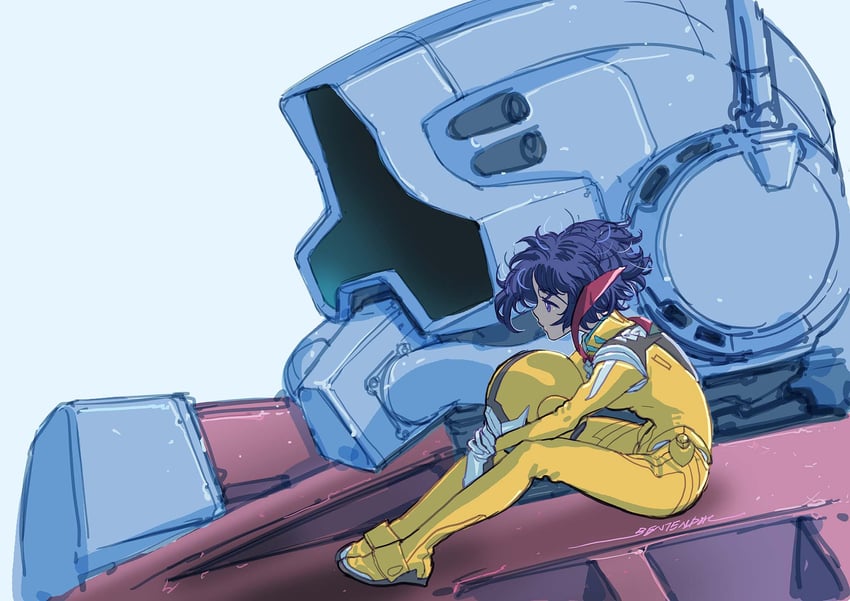 shiiko sugai and gelgoog (gundam and 1 more) drawn by yonemura_kouichirou