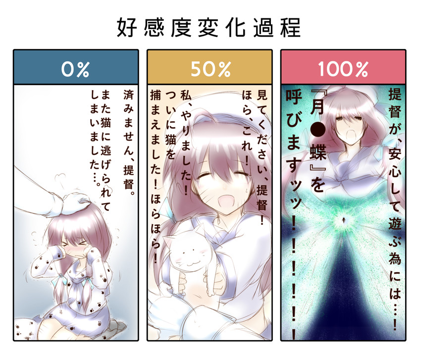 error musume, batsubyou, and kneeling girl (kantai collection and 2 more) drawn by dandara_(karakure)