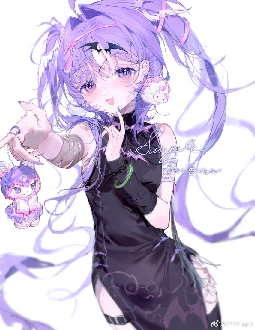 hello kitty and kuromi (original and 3 more) drawn by banbanimi