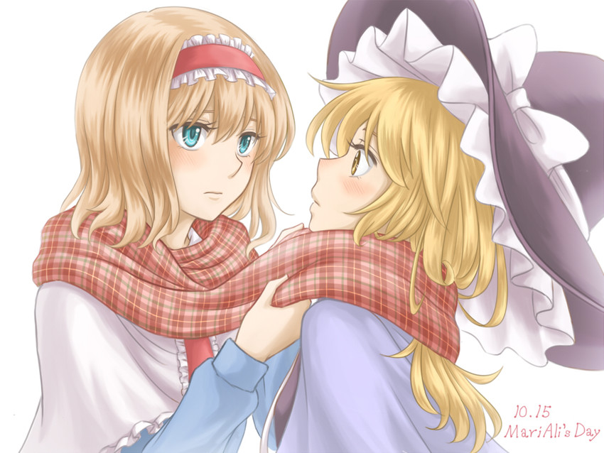 kirisame marisa and alice margatroid (touhou) drawn by nip_to_chip
