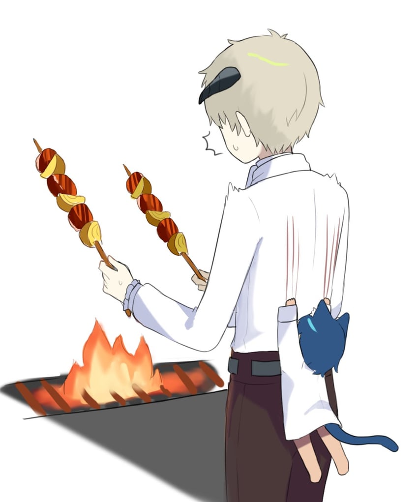 protagonist and strohl (metaphor: refantazio) drawn by pkin_cheezpie