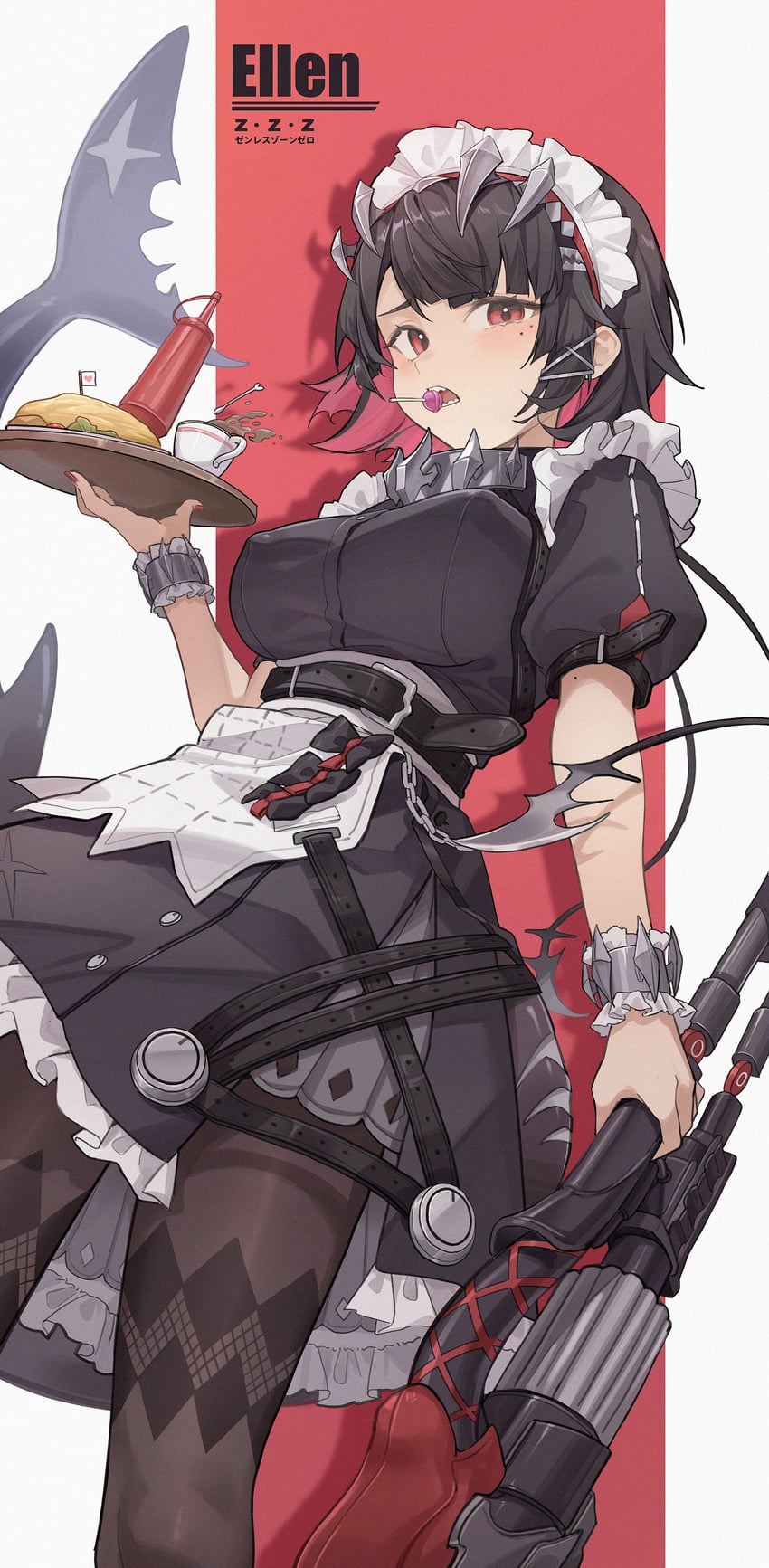 ellen joe (zenless zone zero) drawn by midori_fufu