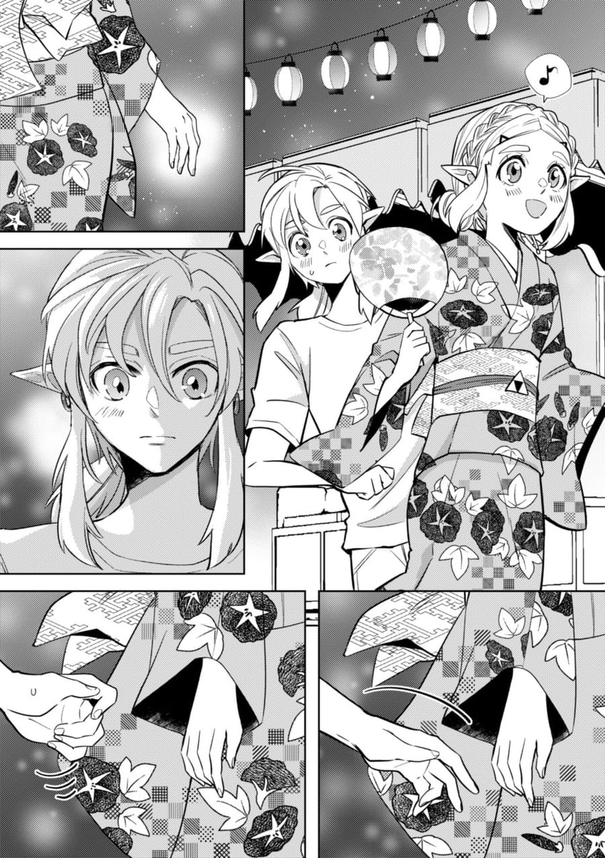 link and princess zelda (the legend of zelda and 1 more) drawn by zmauuchan