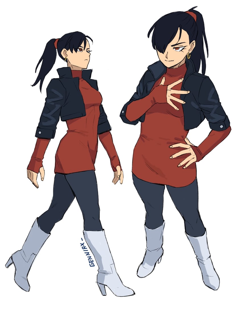 gamma 1 (dragon ball and 2 more) drawn by genniax
