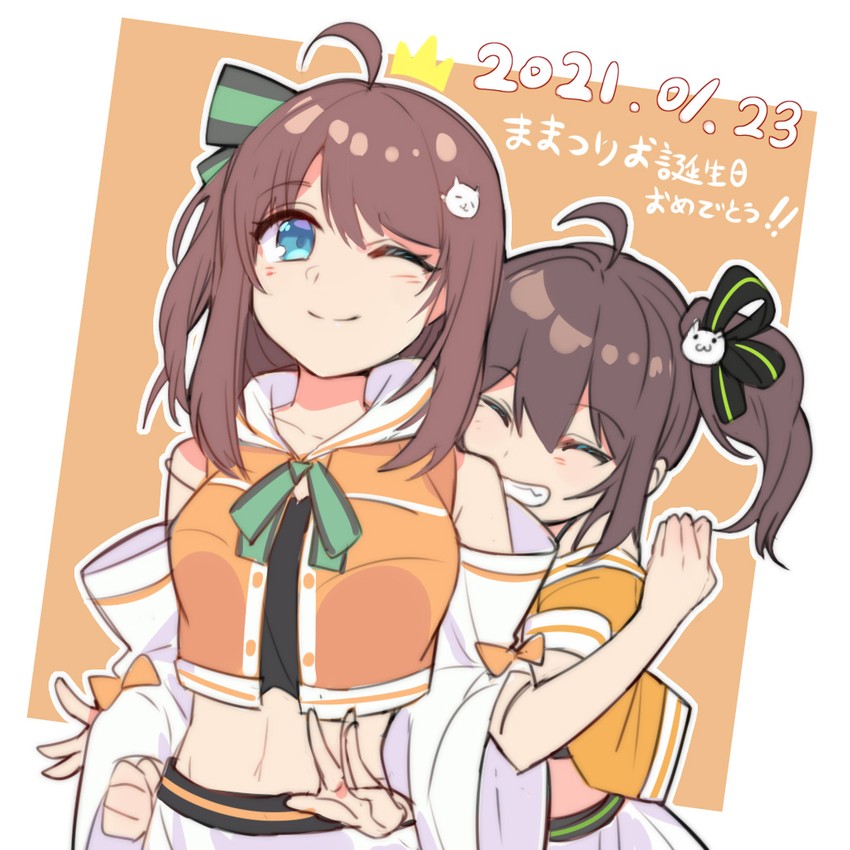 natsuiro matsuri and ma matsuri (hololive) drawn by dark_talker