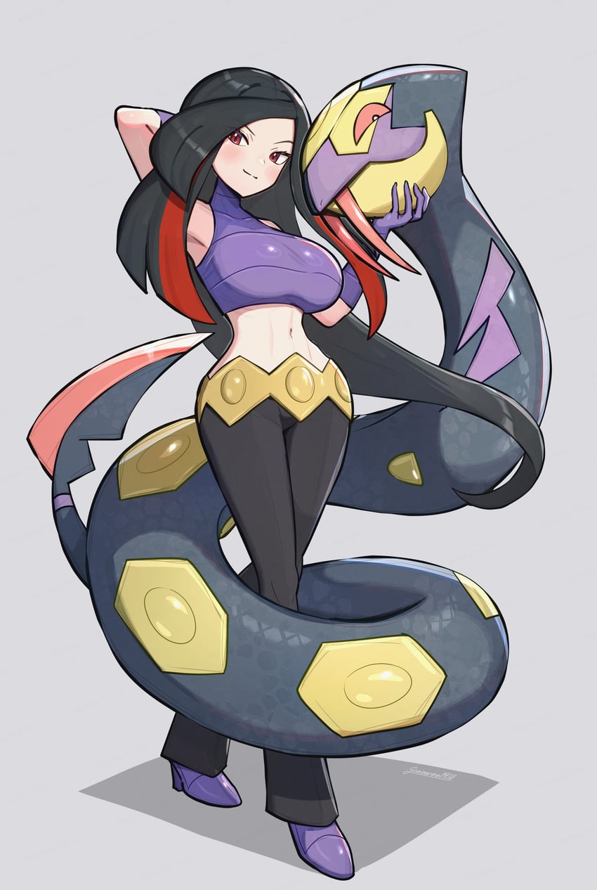 seviper and lucy (pokemon and 2 more) drawn by gonzarez