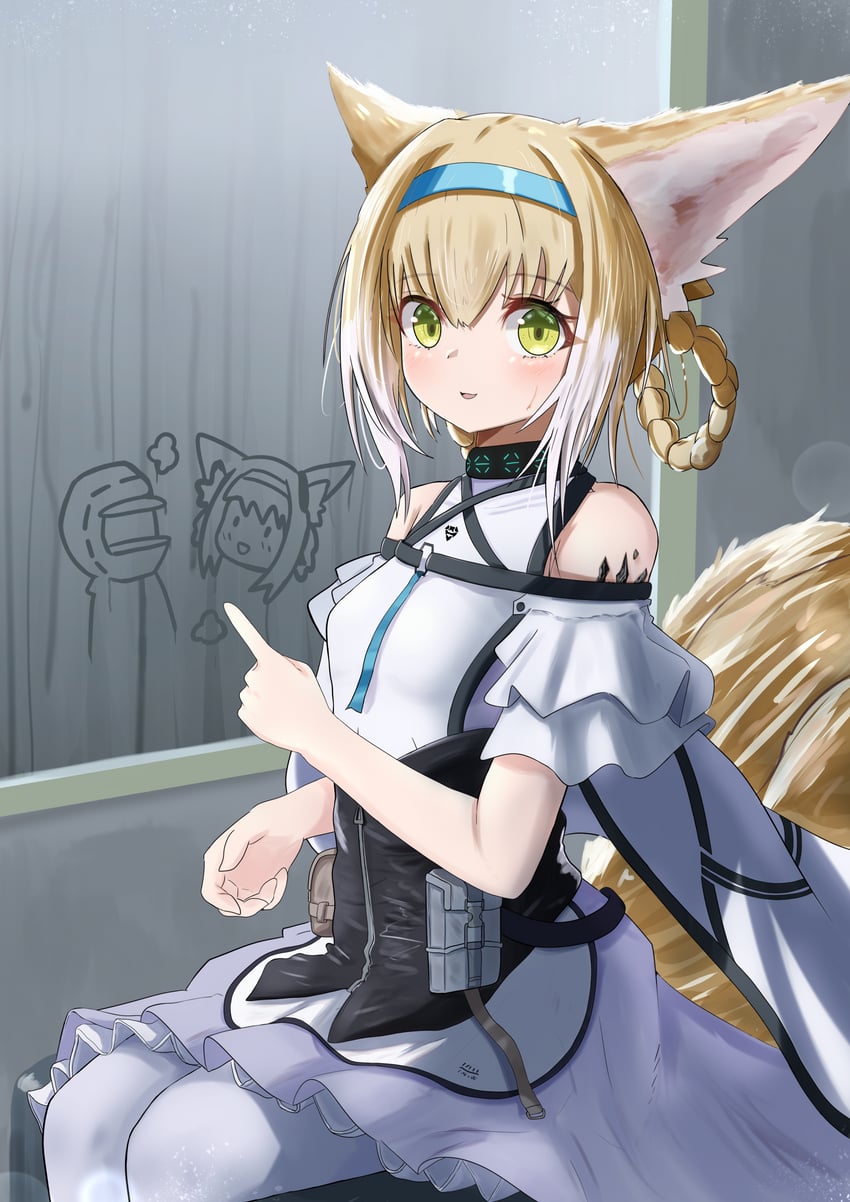 doctor and suzuran (arknights) drawn by sora_mame_(princess_0sora)