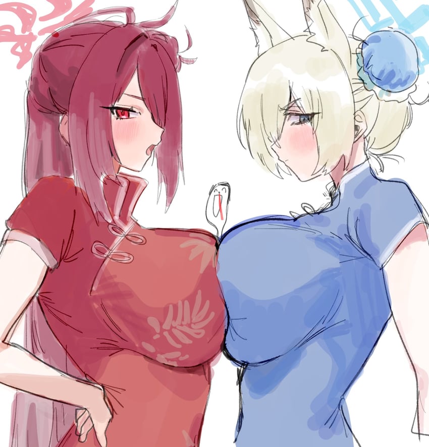sensei, doodle sensei, kanna, and reijo (blue archive) drawn by yamabuki0