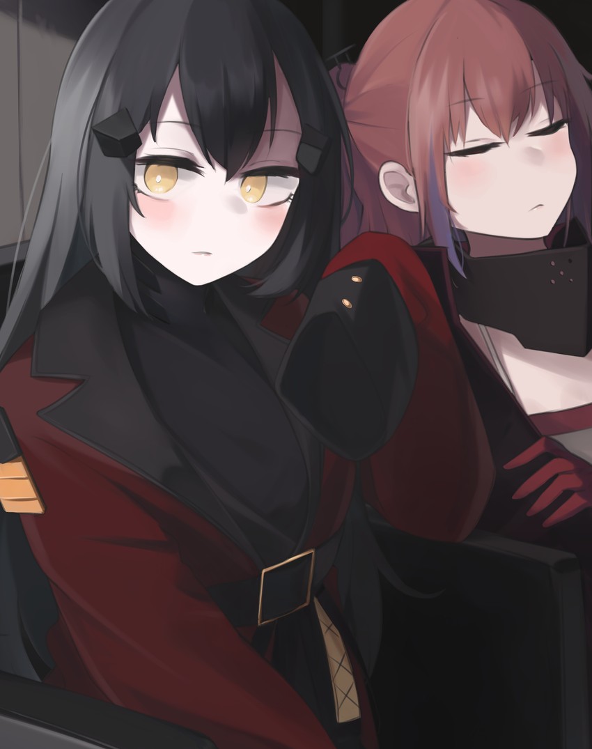 st ar-15 and dandelion (girls' frontline) drawn by hinami047