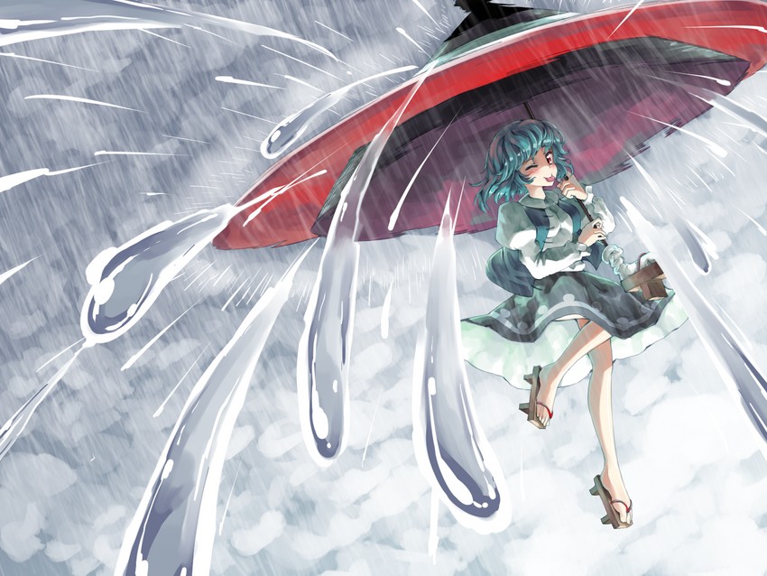 tatara kogasa (touhou and 1 more) drawn by sunnysideup