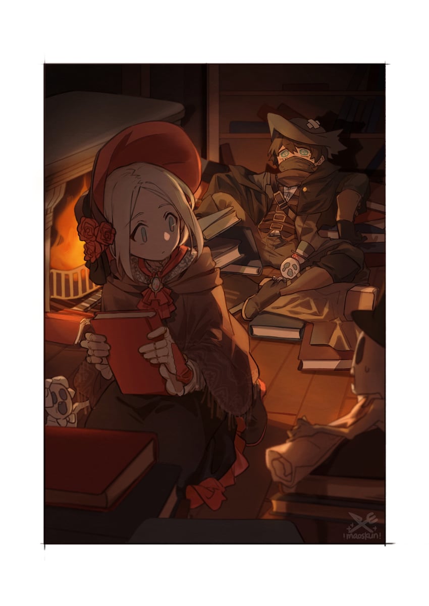 hunter and plain doll (bloodborne) drawn by maou_skun