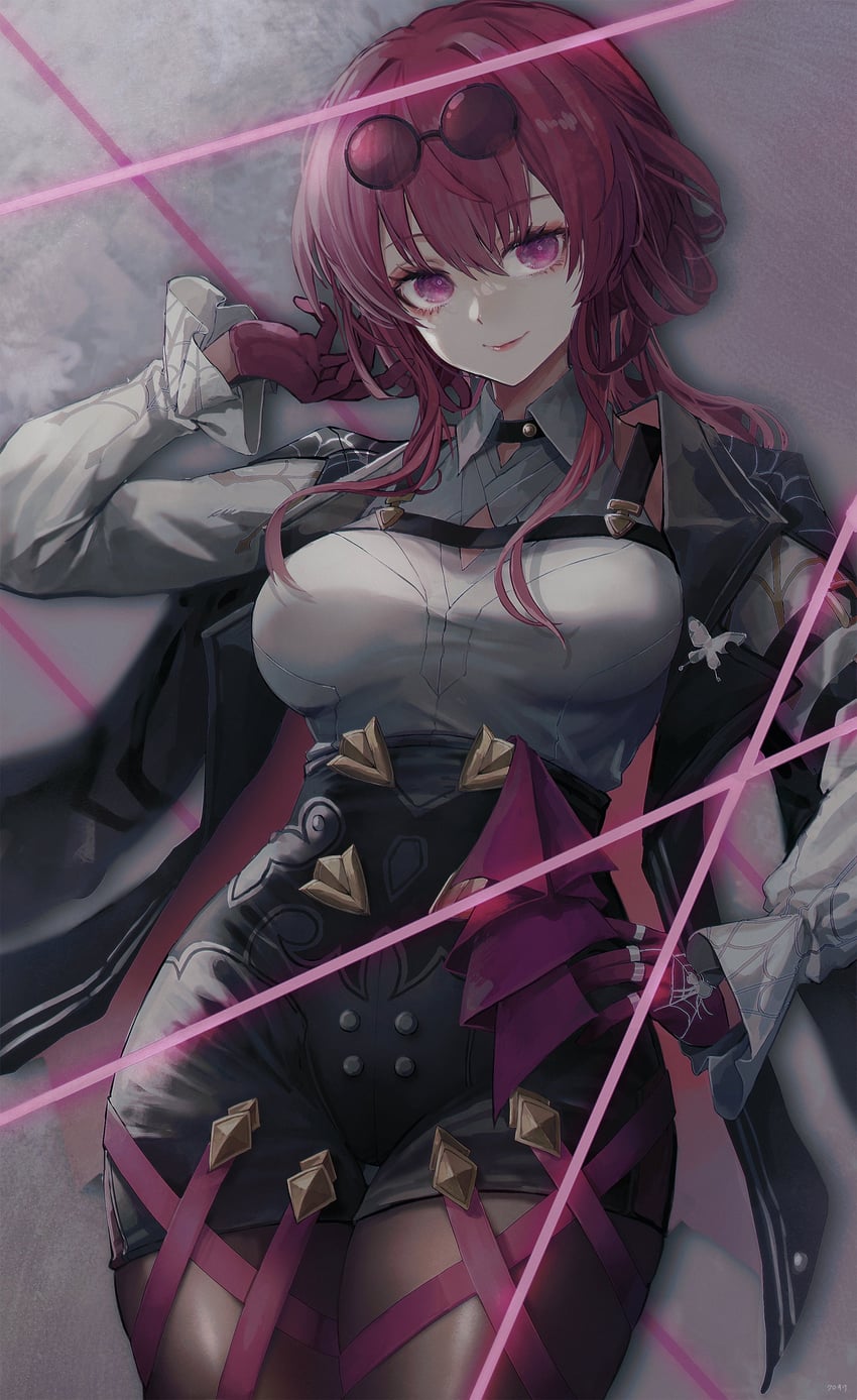 kafka (honkai and 1 more) drawn by straw_like
