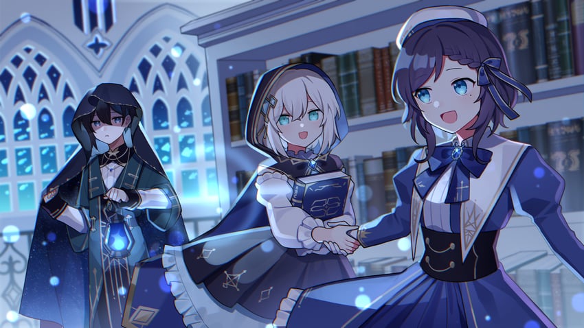 ars almal, mayuzumi kai, and aiba uiha (nijisanji) drawn by waka_(wk4444)