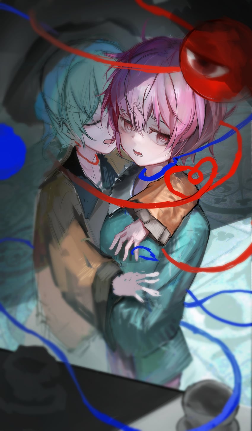 komeiji koishi and komeiji satori (touhou) drawn by magnistr1
