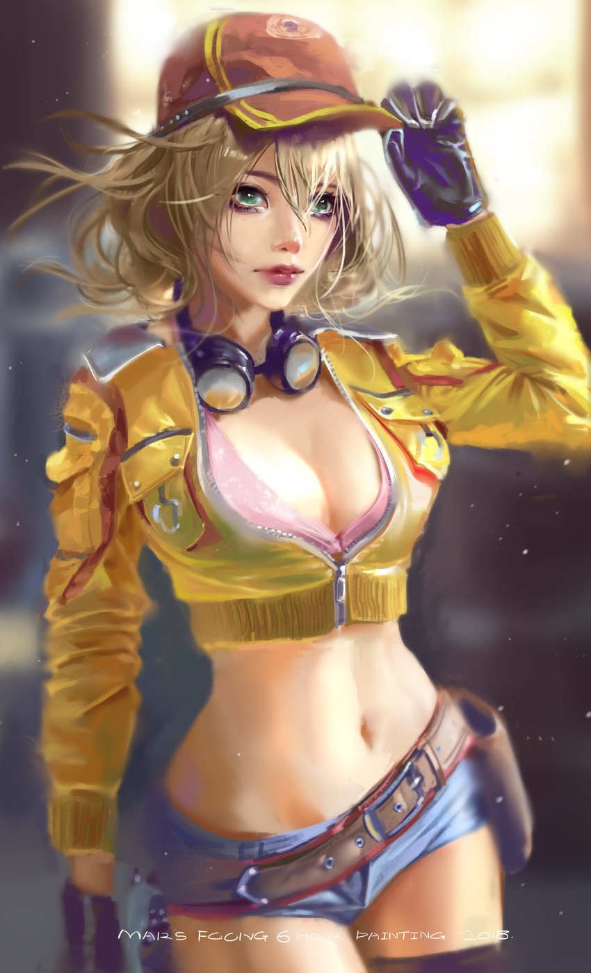 cindy aurum (final fantasy and 1 more) drawn by mars_foong
