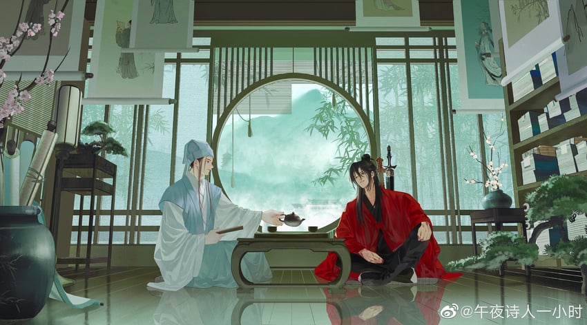 li huowang and zhuge yuan (dao gui yi xian) drawn by wu_ye_shi_ren_yi_xiao_shi