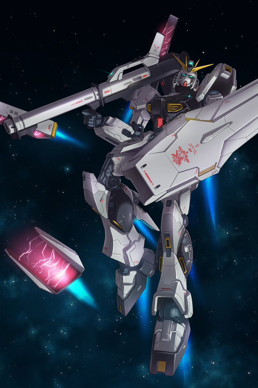 nu gundam (gundam and 1 more) drawn by baobingyazi