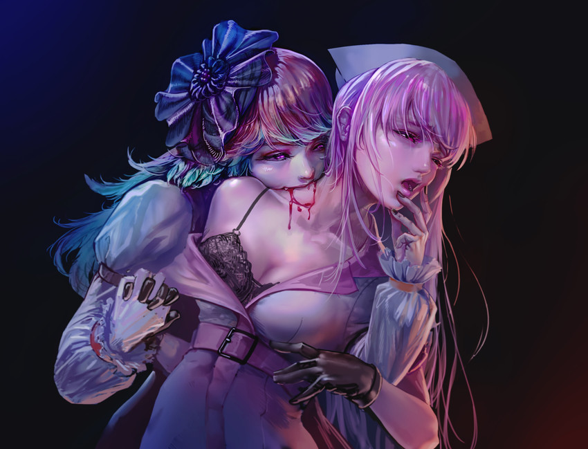 mori calliope and takanashi kiara (hololive and 1 more) drawn by myo-zin