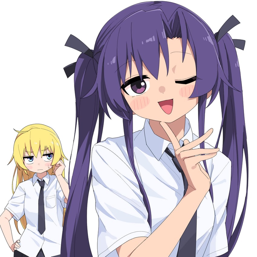 sonya and goshiki agiri (kill me baby) drawn by yachima_tana