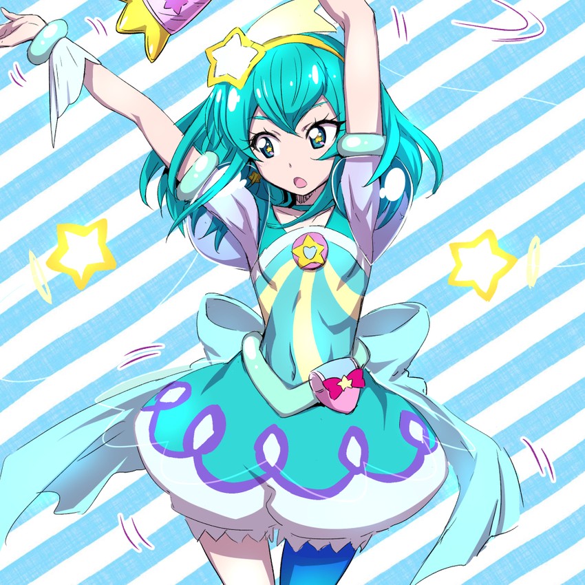 hagoromo lala and cure milky (precure and 1 more) drawn by nakahira_guy